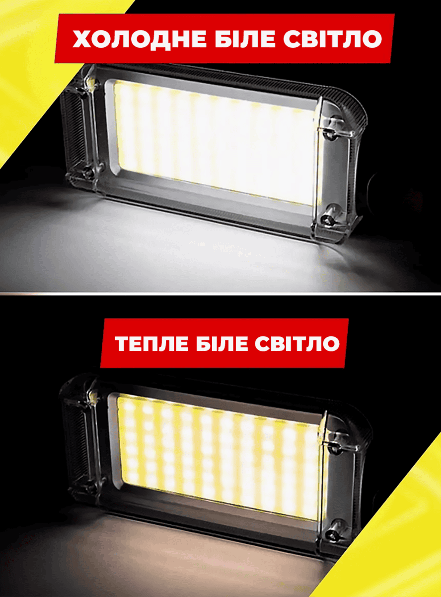 Світлодіодний ліхтар з гачком та магнітом