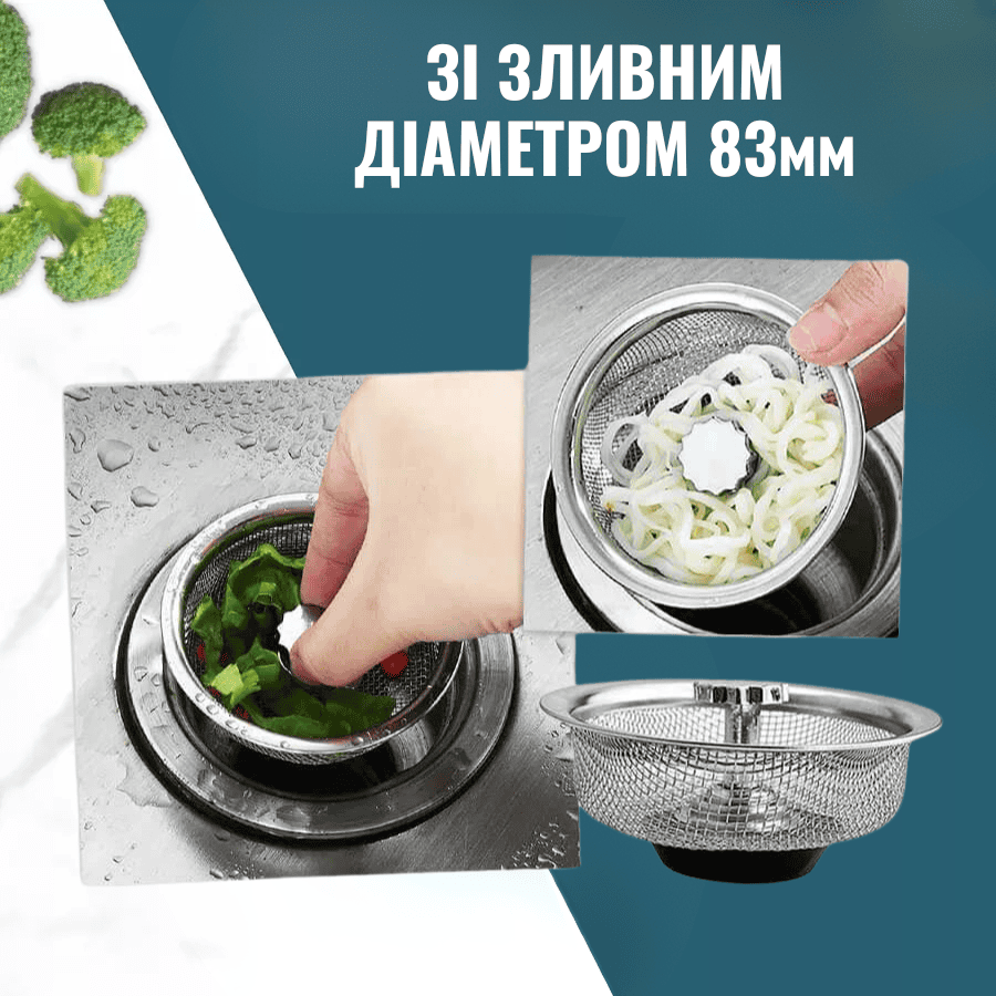 Пробка для зливу фільтр сітка для раковини