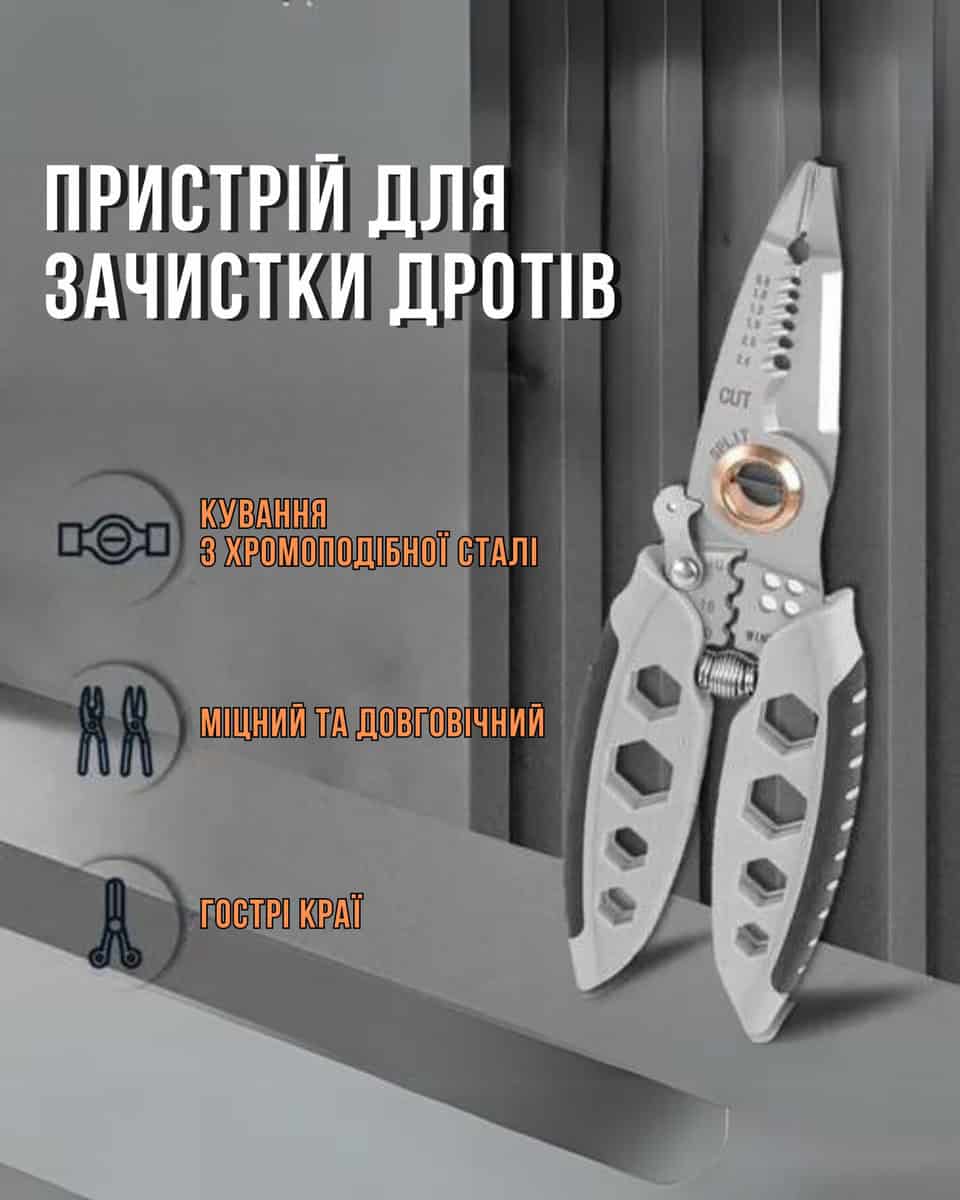 Інструмент для зняття ізоляції 16 в 1