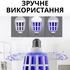 Лампа ультрафіолетова від комарів цокольна