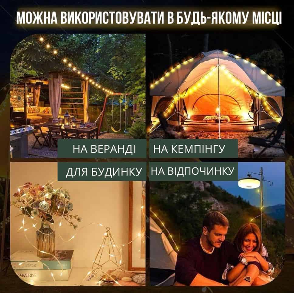 Кемпінговий ліхтар-гірлянда