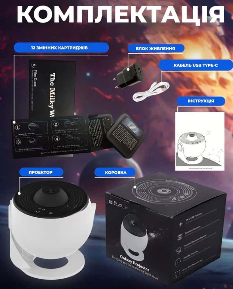 Проектор зоряного неба домашній планетарій
