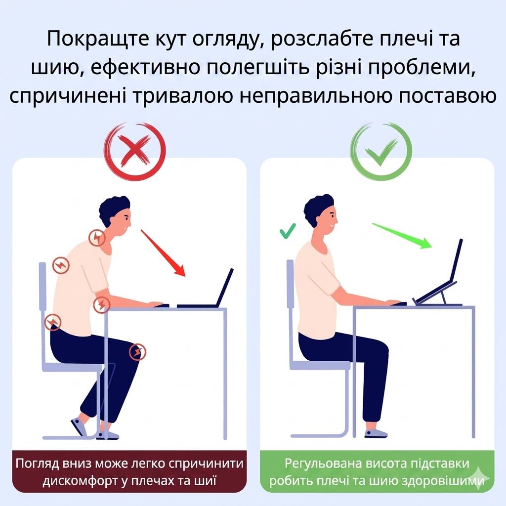 Підставка для ноутбука із роз'ємами для зарядки