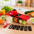 Овочерізка з резервуаром та насадками Mandoline Slicer 6в1