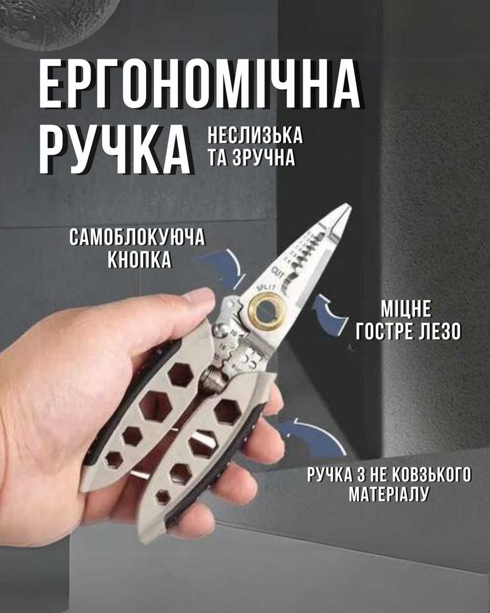 Інструмент для зняття ізоляції 16 в 1