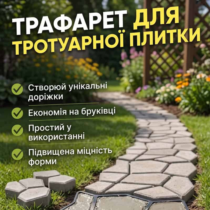 Трафарет для тротуарної плитки 