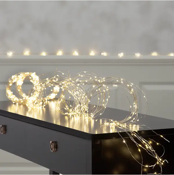 Гірлянда Кінський хвіст 2м 10 ниток 200LED на батарейках