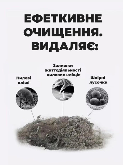 Портативний бездротовий пилосос для видалення кліщів