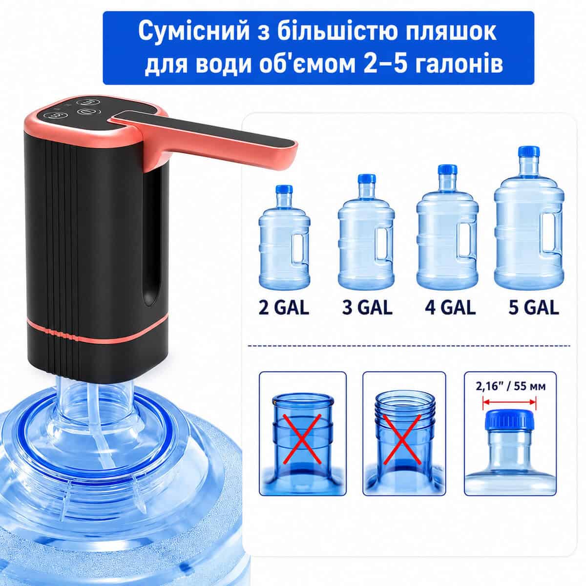 Автоматизований дозатор для води Water Pump