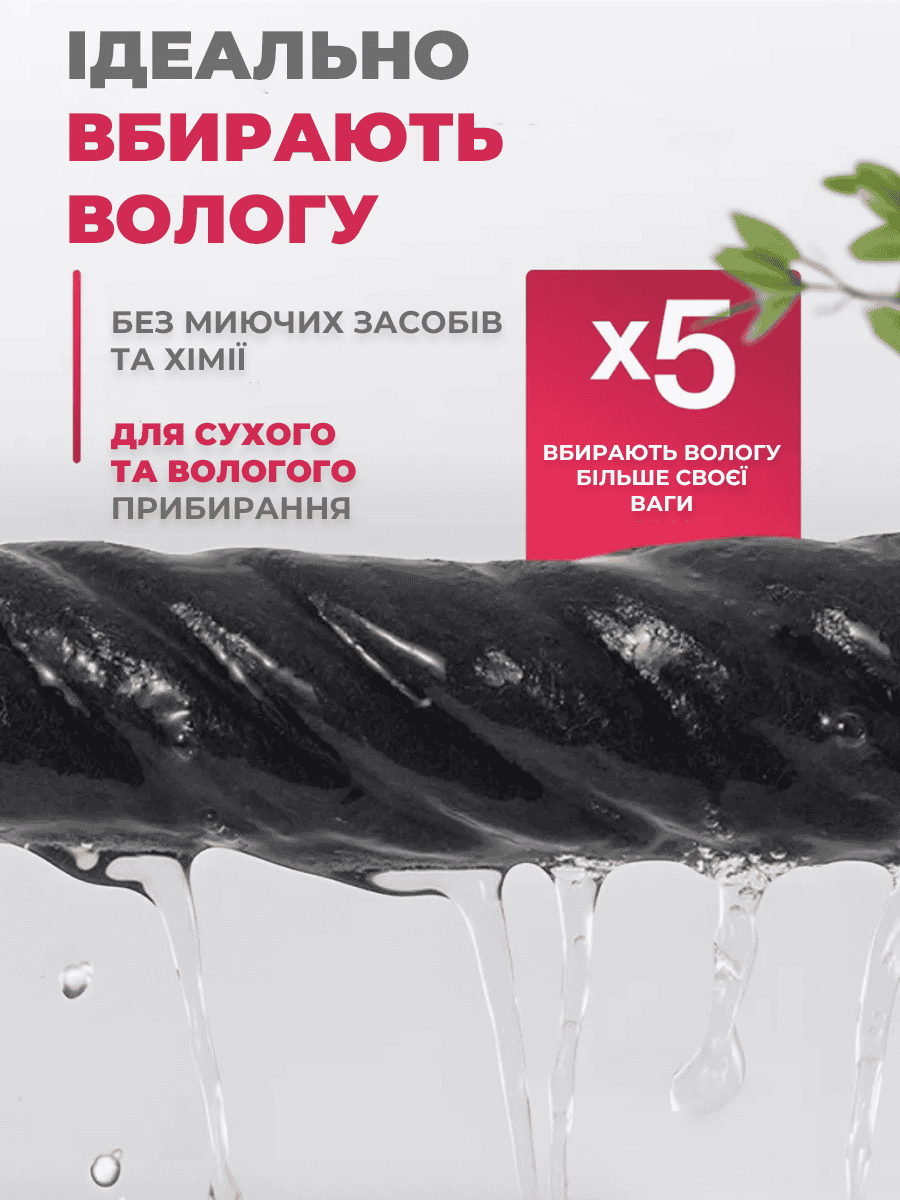 Серветки для прибирання з мікрофібри - набір 4 шт