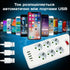 Мережевий фільтр-подовжувач 6+5 USB-A + USB-C довжина 3 м
