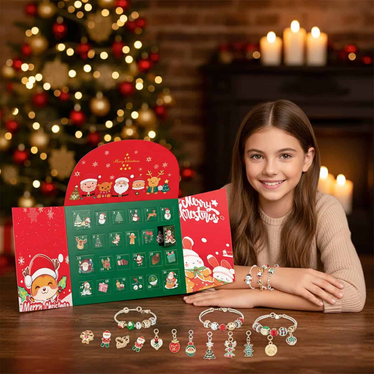 Різдвяний адвент-календар із браслетами