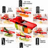 Овочерізка з резервуаром та насадками Mandoline Slicer 6в1