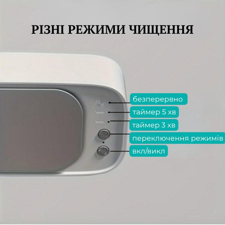 Портативний ультразвуковий очищувач для аксесуарів