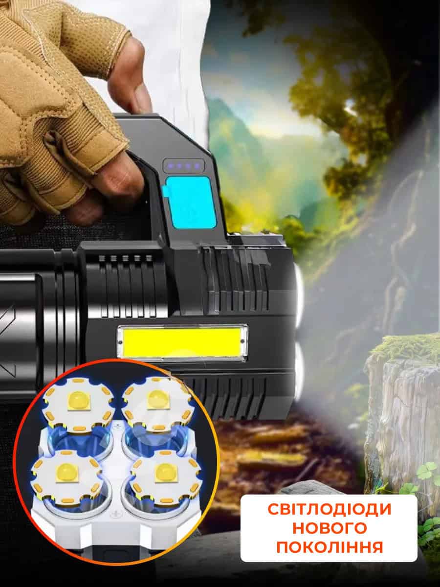 Світлодіодний ліхтар 1000 люменів