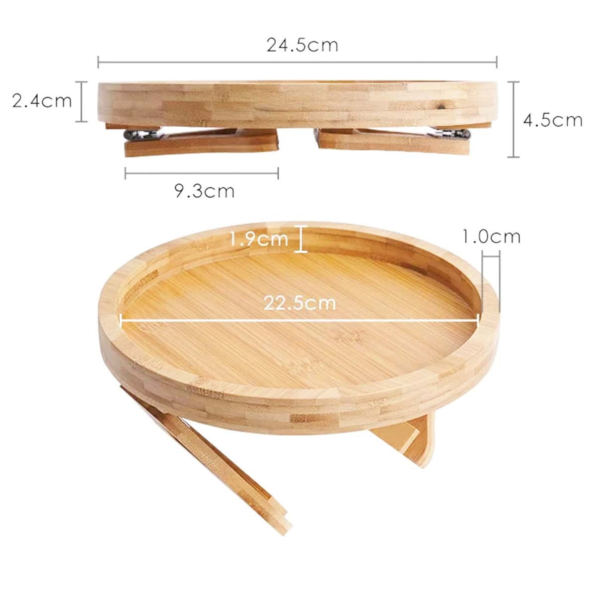 Бамбуковий столик на перило дивану