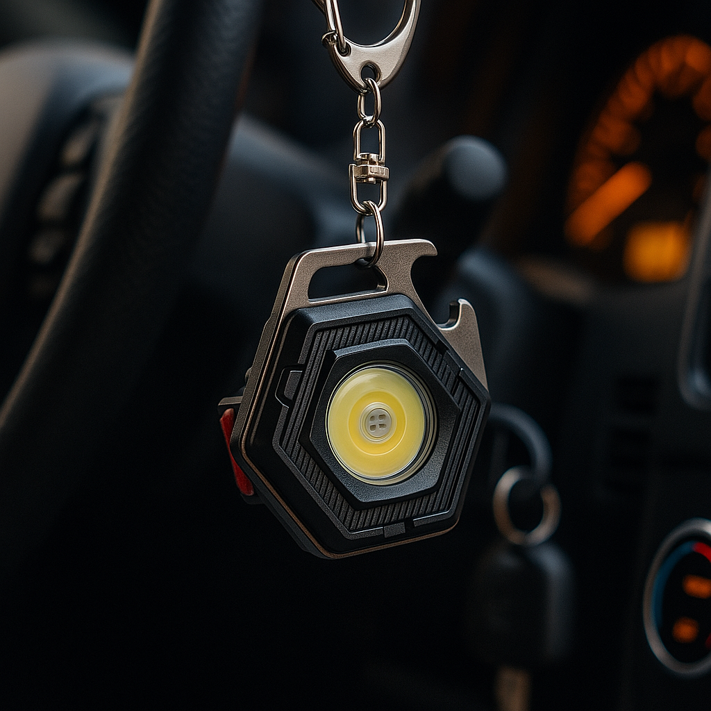 Акумуляторний LED ліхтарик-брелок