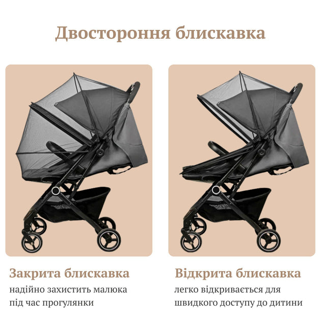 Москітна сітка на дитячу коляску від сонця, мух, пуху