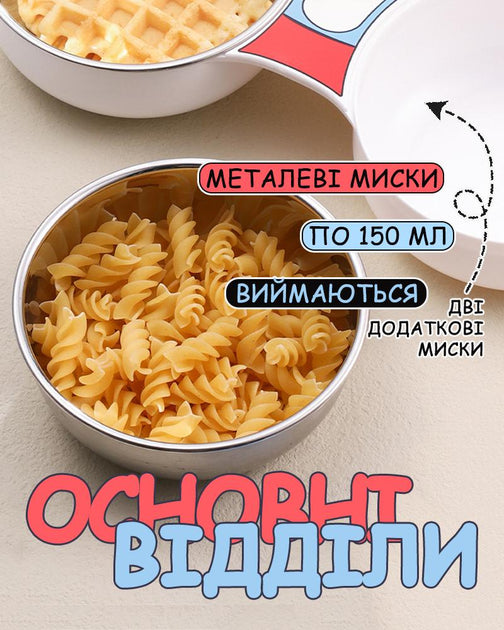 Дитяча секційна тарілка 7в1 для прикорму годування дитини