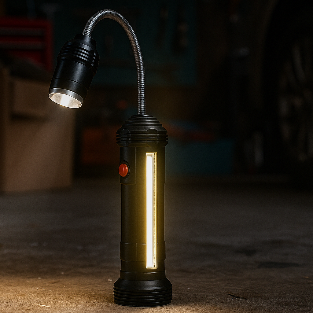 Ліхтарик 2 в 1 на акумуляторі (АКБ)