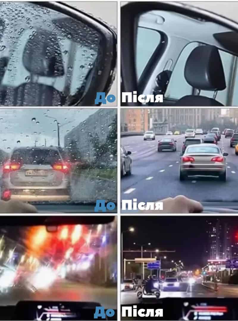 Гідрофобна губка антидощ для авто