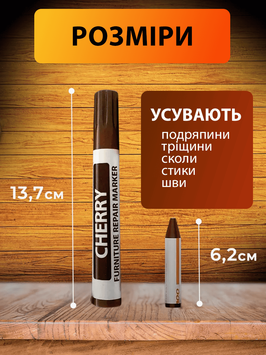 Маркери для реставрації меблів і підлоги
