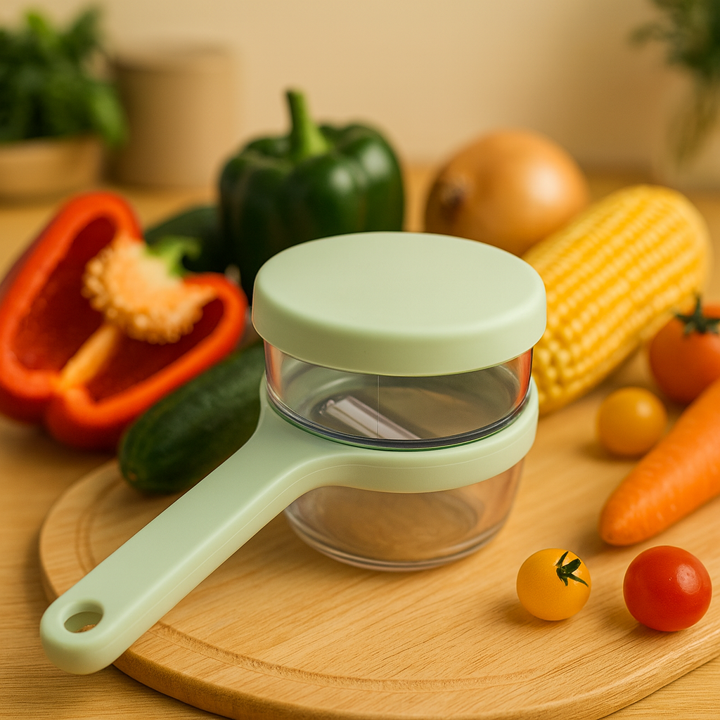 Ніж-овочечистка з контейнером