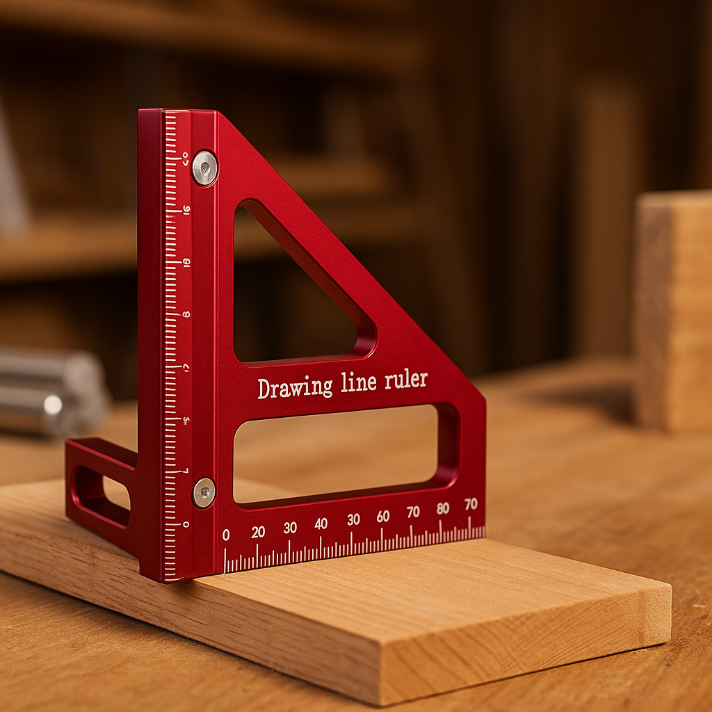 Столярна алюмінієва лінійка для виміру під кутом