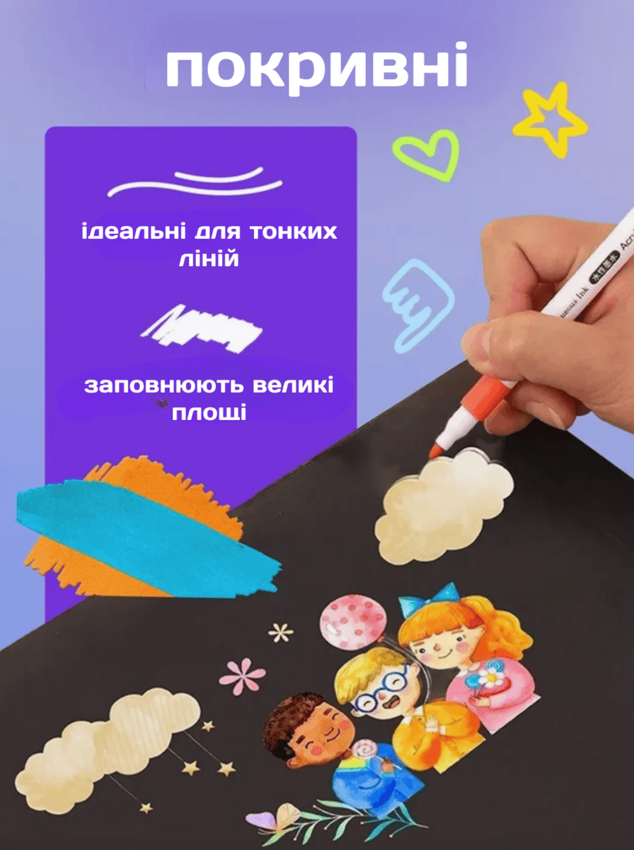 Набір акрилових маркерів 36 кольорів