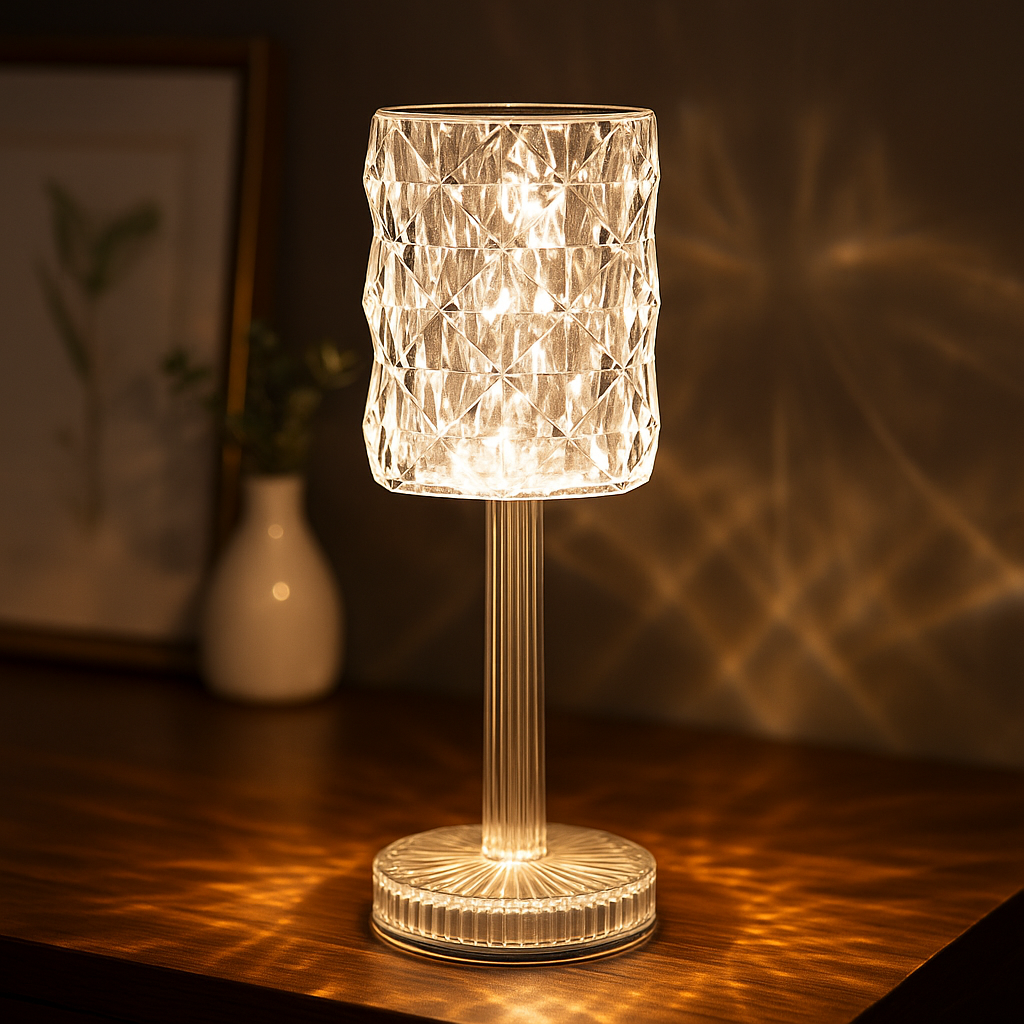 Кришталева лампа нічник на USB