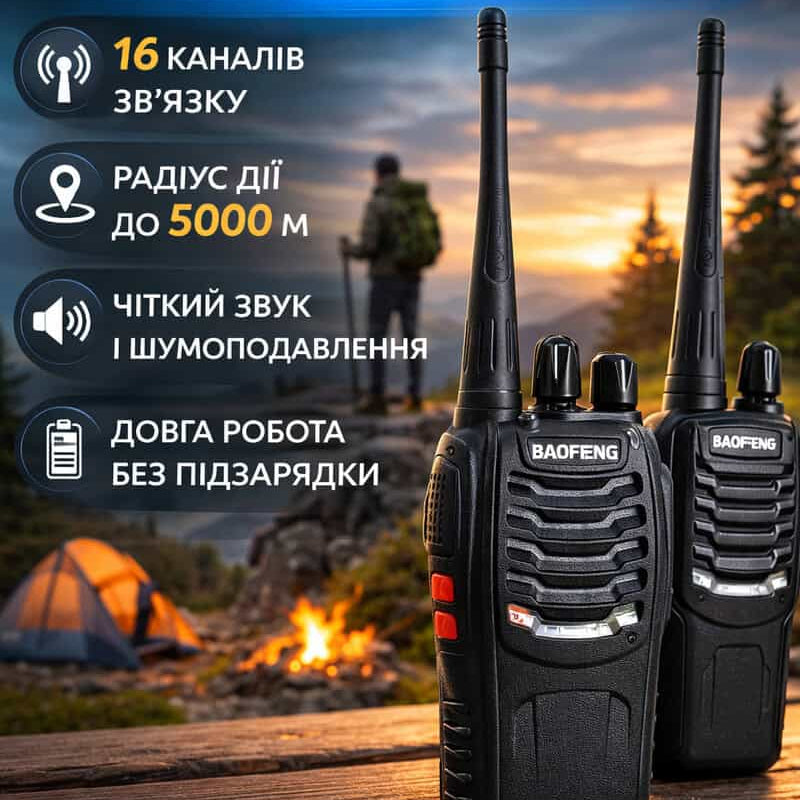 Комплект з двох рацій Baofeng BF-888S