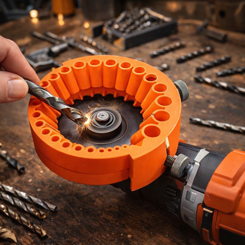 Універсальна точила от 2 до 13 мм для заточування свердел на болгарку 125 мм