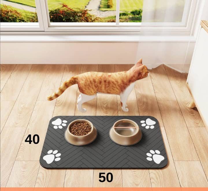 Силіконовий килимок під миски для тварин