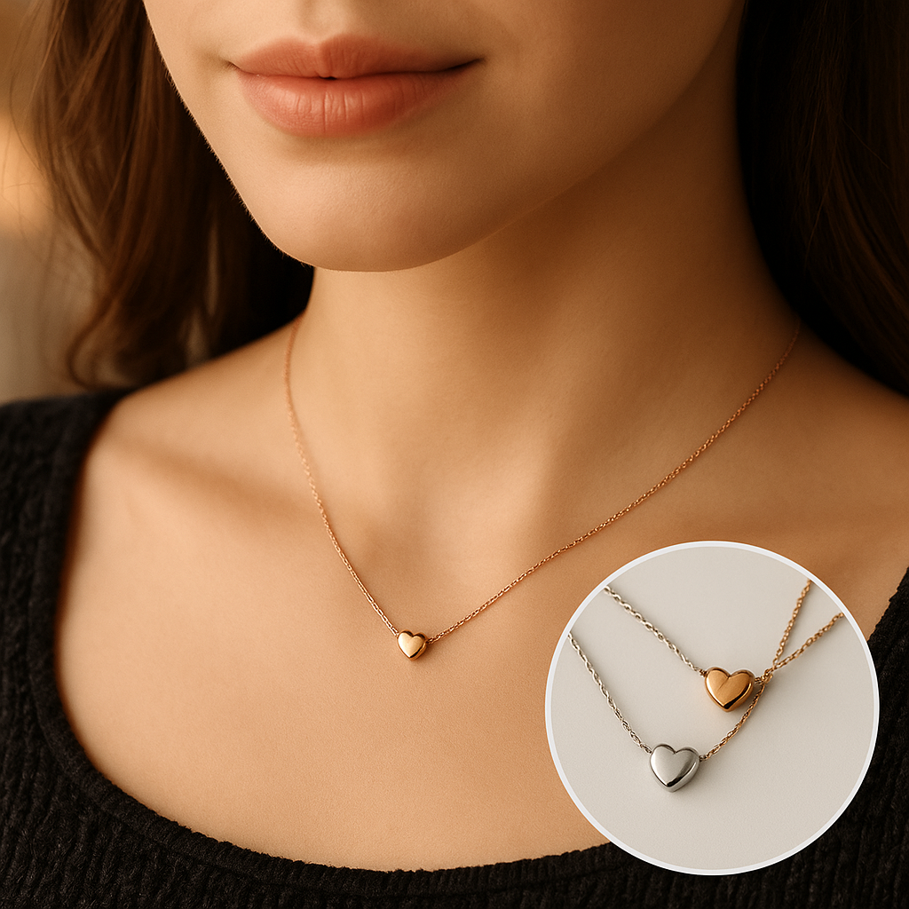 Жіноча підвіска "Серце" на ланцюжку