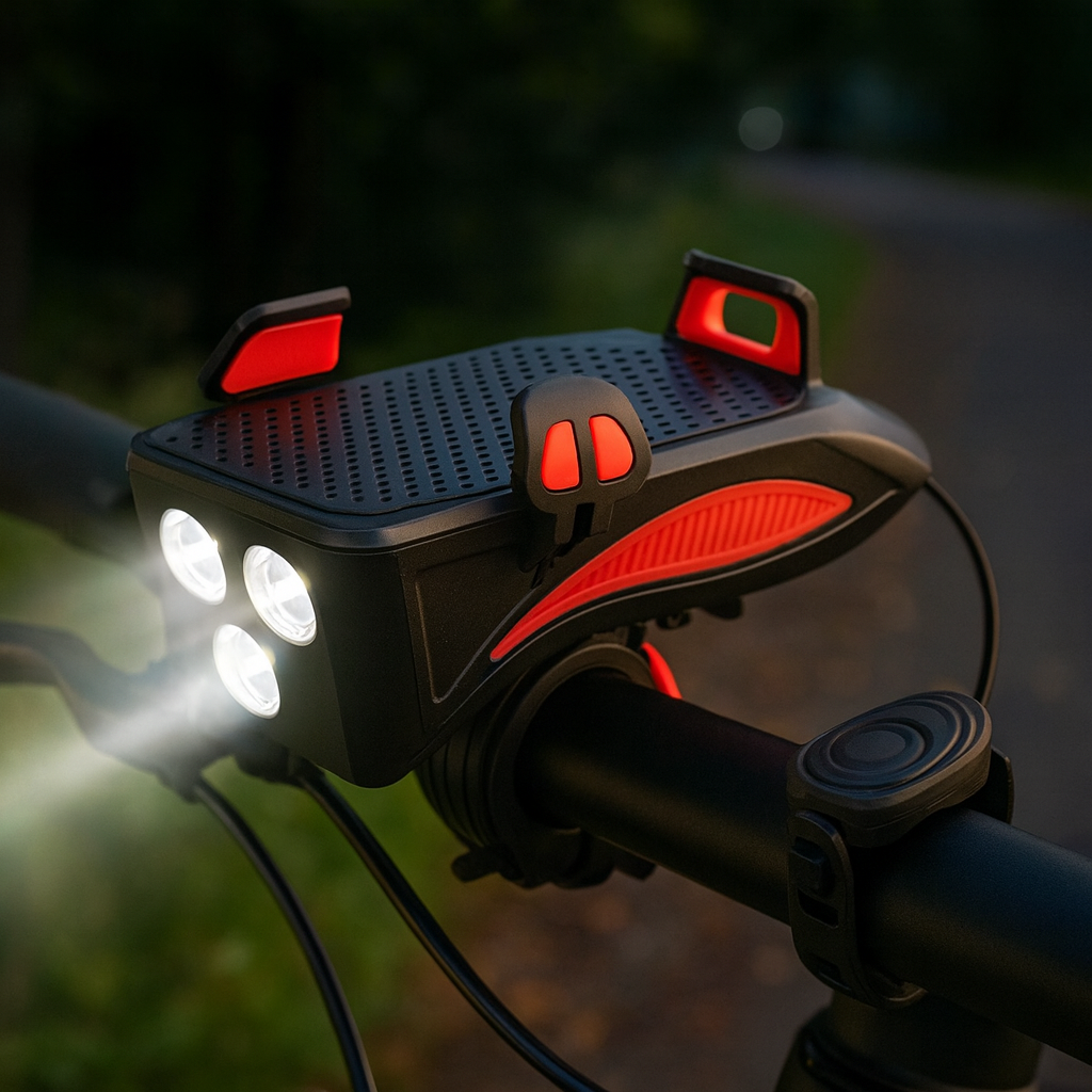 Ліхтар для велосипеда з павербанком 4000 мА