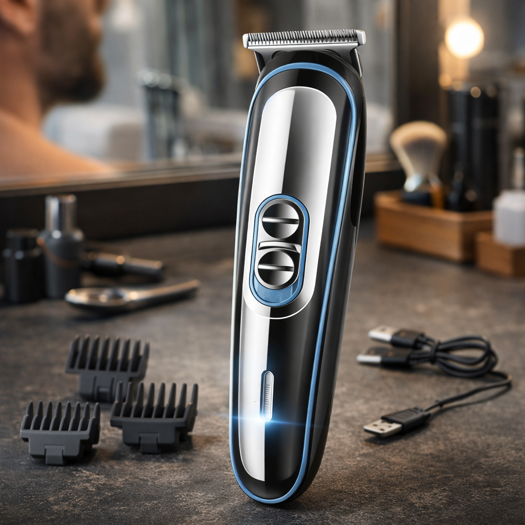 Бездротова машинка для стрижки волосся та бороди