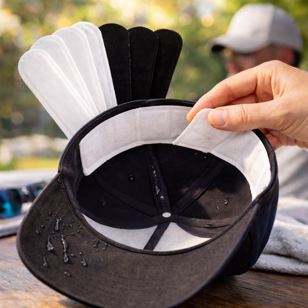 Набір гігієнічних вкладишів для головних уборів від поту 10 шт