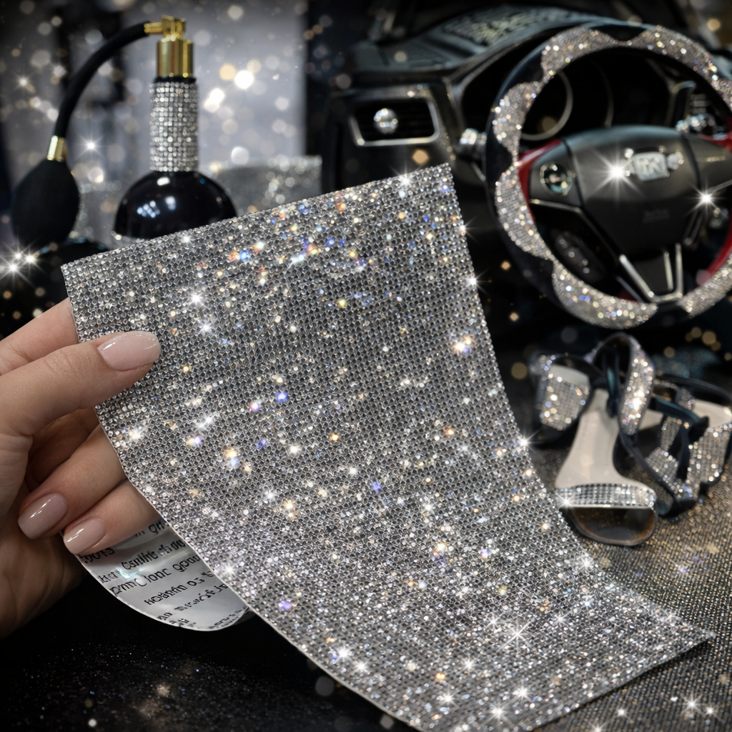 Стразове полотно самоклеюче кришталеве