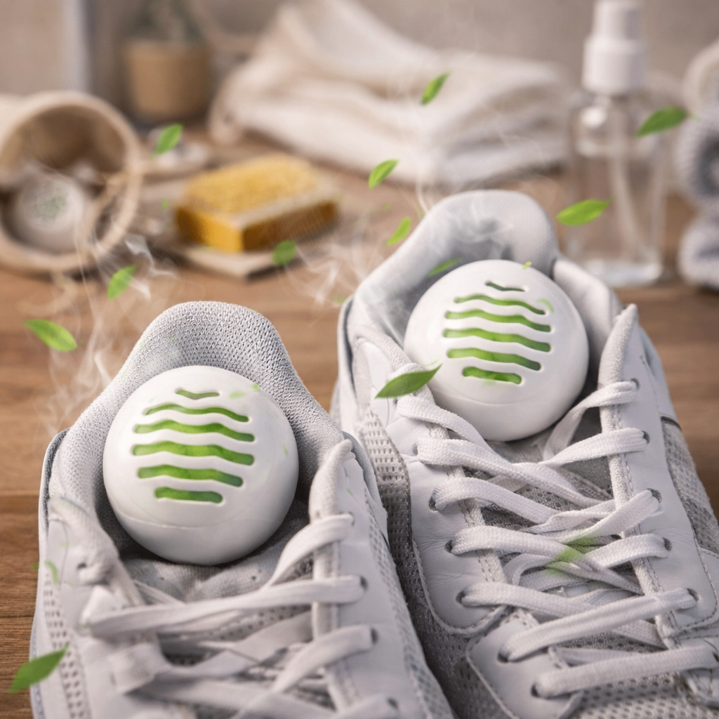 Ароматичні кульки для видалення неприємного запаху у взутті на рослинній основі (6 шт)