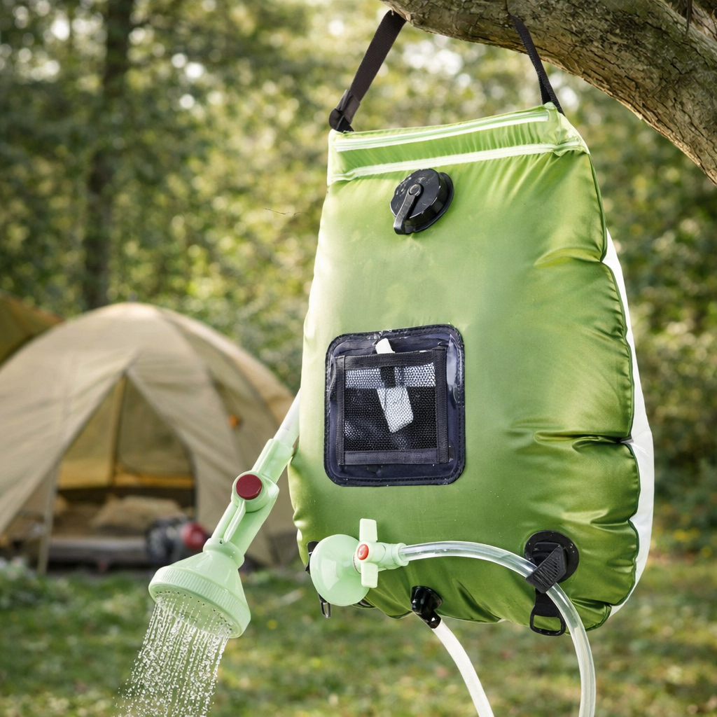 Душ підвісний туристичний портативний для дачі та кемпінгу з гнучким шлангом 20 літрів
