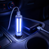 USB адаптер зарядка в прикурювач з LED підсвіткою салону авто
