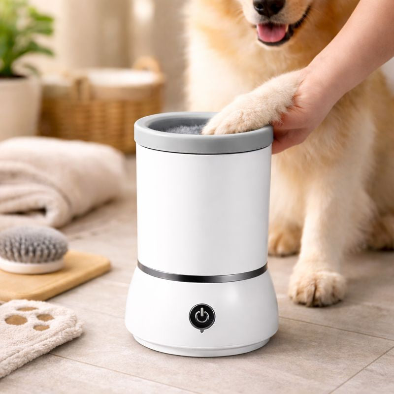 Електрична обертова лапомийка для собак та котів