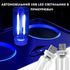 USB адаптер зарядка в прикурювач з LED підсвіткою салону авто