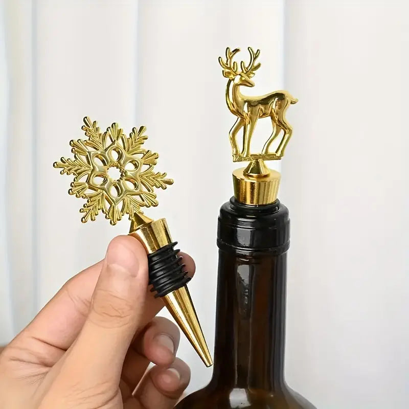 Новорічний набір пробок для вина, 3 шт