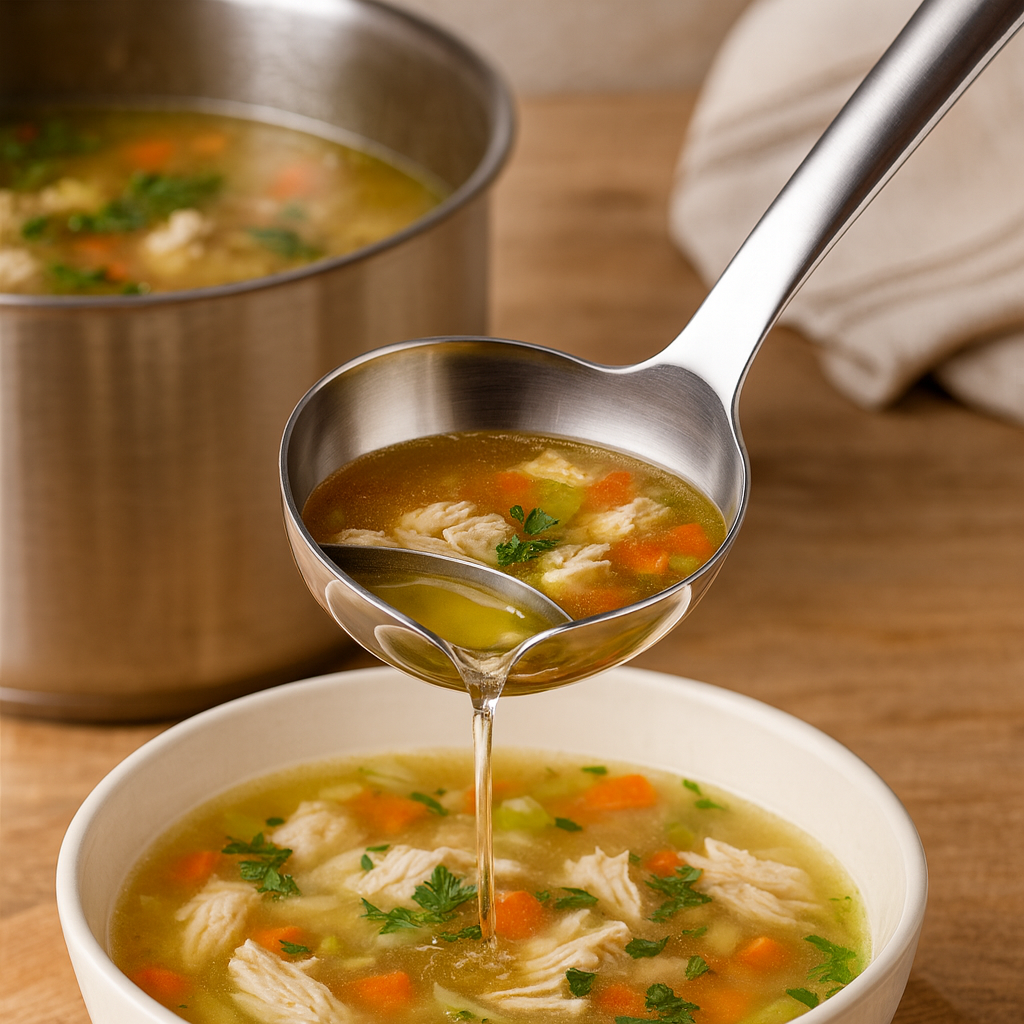 Кухонний черпак із сепаратором для жиру