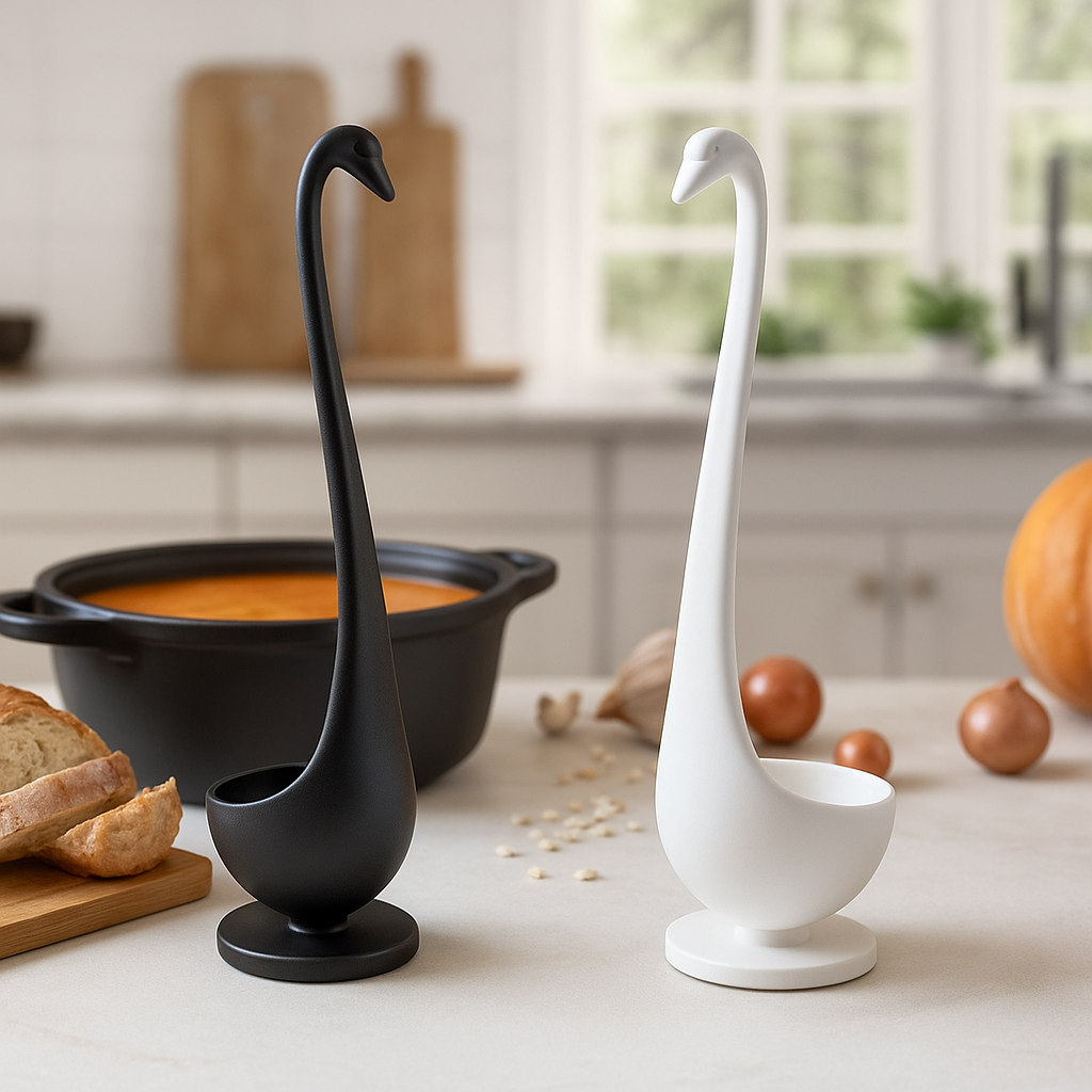Черпак лебідь з підставкою