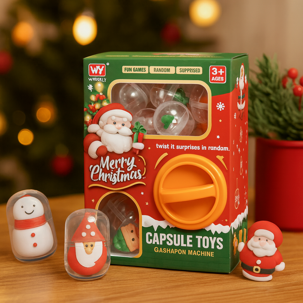 Адвент автомат з новорічними іграшками