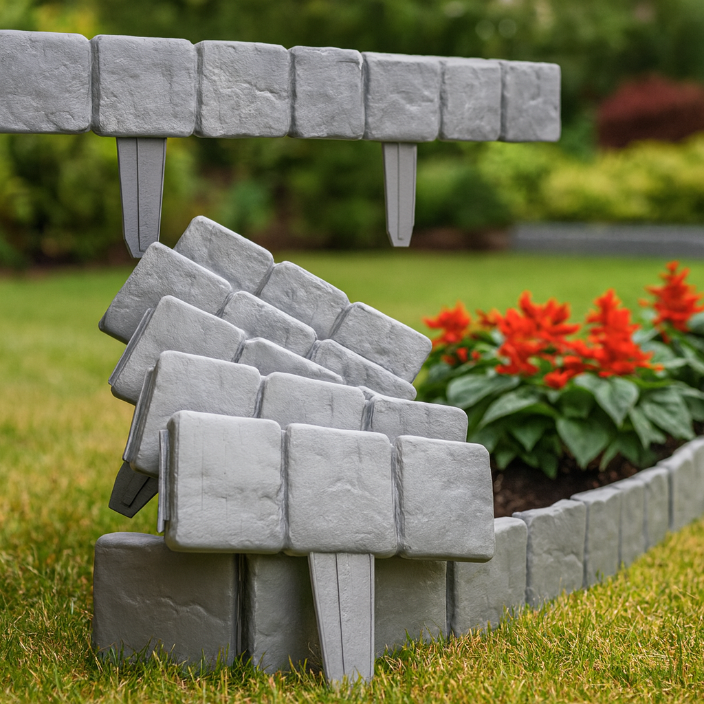 Бордюр садовий пластиковий