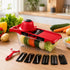 Овочерізка з резервуаром та насадками Mandoline Slicer 6в1