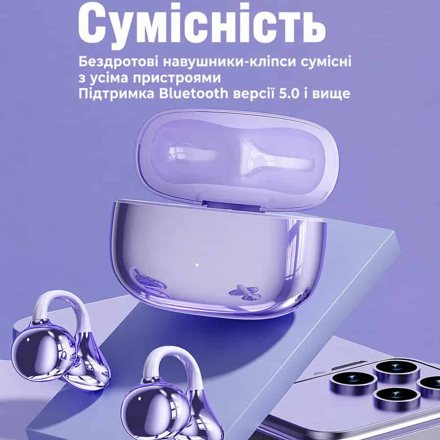 Бездротові навушники кліпси
